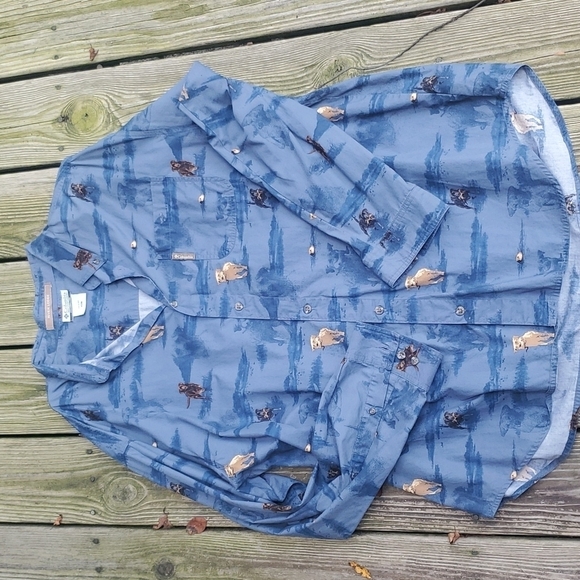 Columbia Men's Long sleeve Shirt Hunting Labs XL - Picture 1 of 5